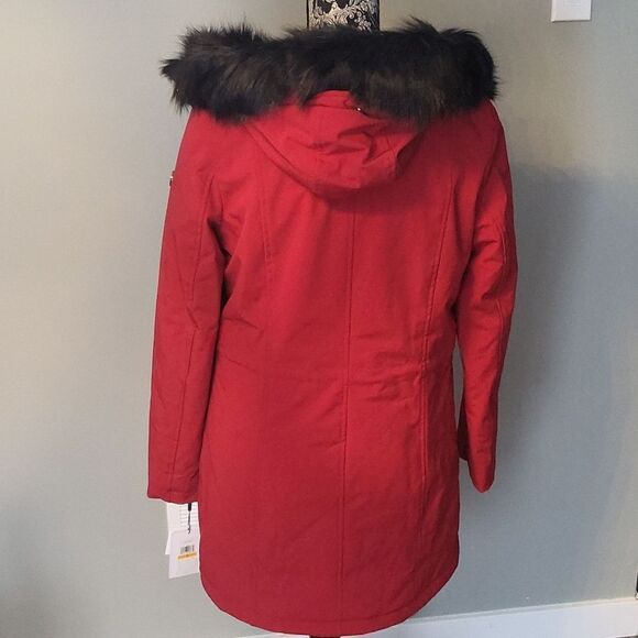 Calvin Klein Faux-Fur-Lined Parka Small size - Picture 6 of 10